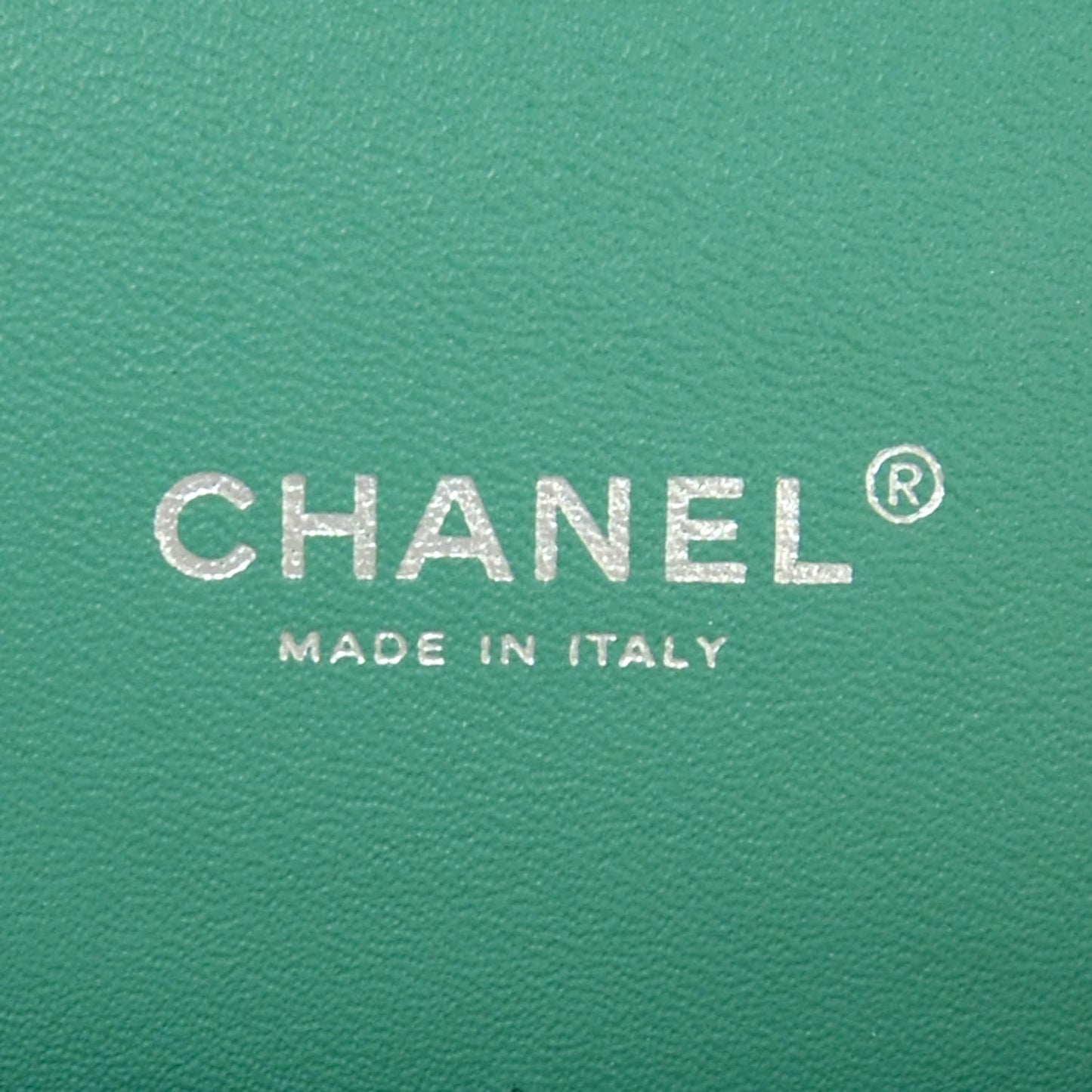 Lambskin Maxi Double Flap Menthe Green