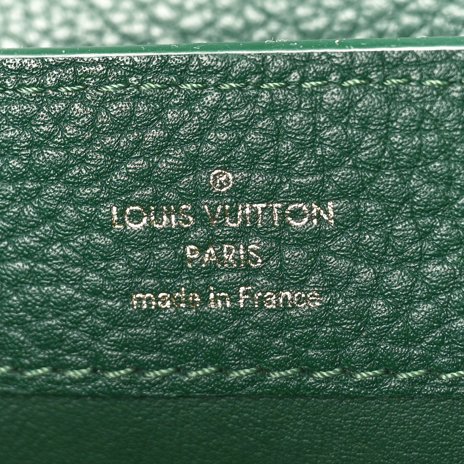 Louis Vuitton Taurillon Snakeskin Mini Capucines Emeraude Green 6 of 9