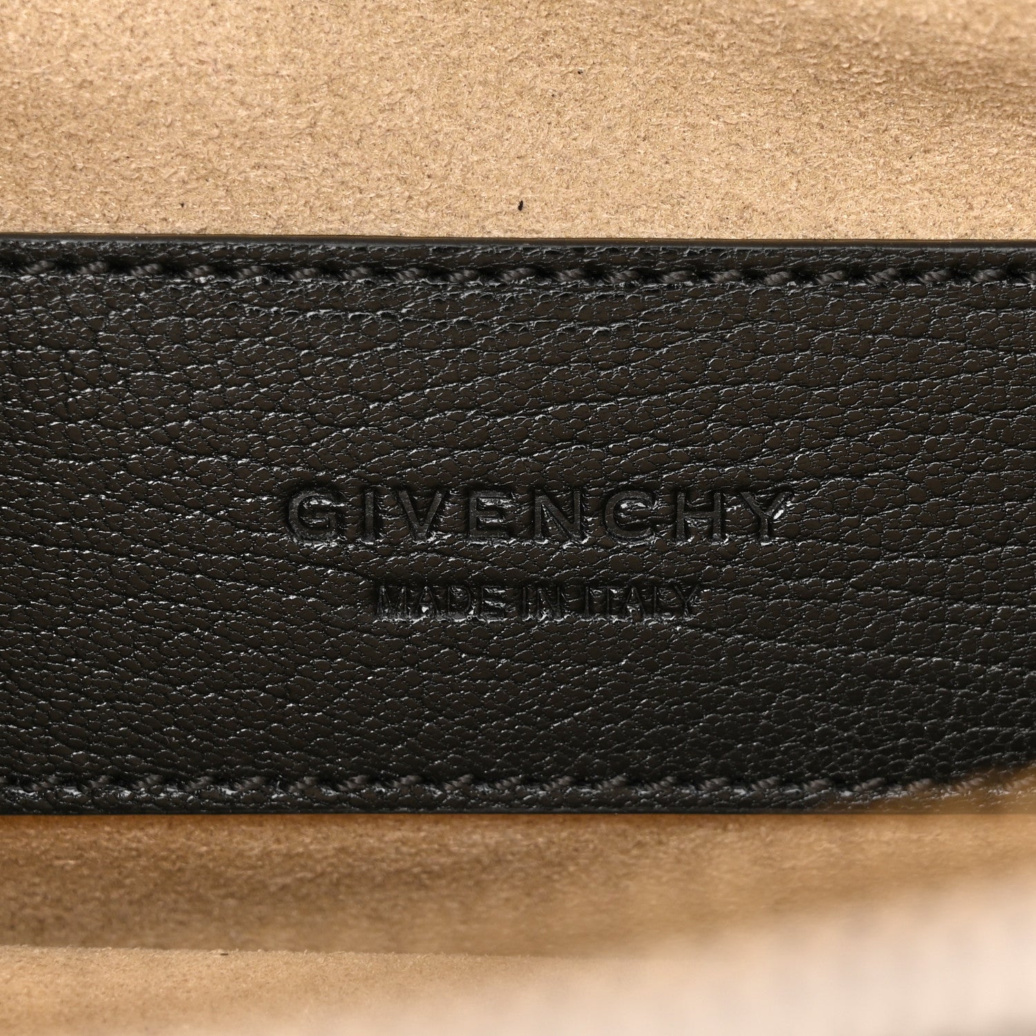 Givenchy Suede Calfskin Canvas GV Cross Shoulder Bag Black 6 of 10