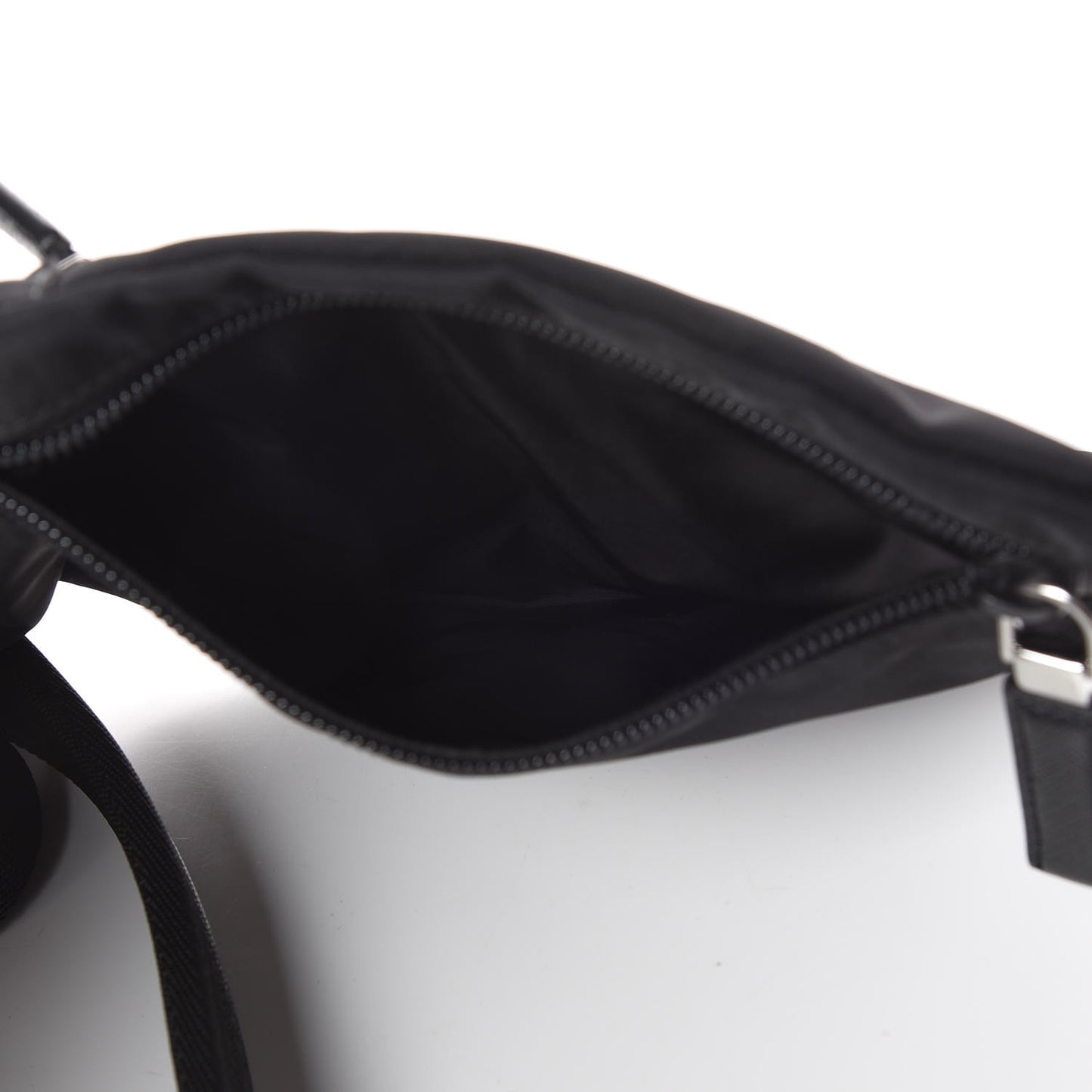 Tessuto Nylon Crossbody Bag Black
