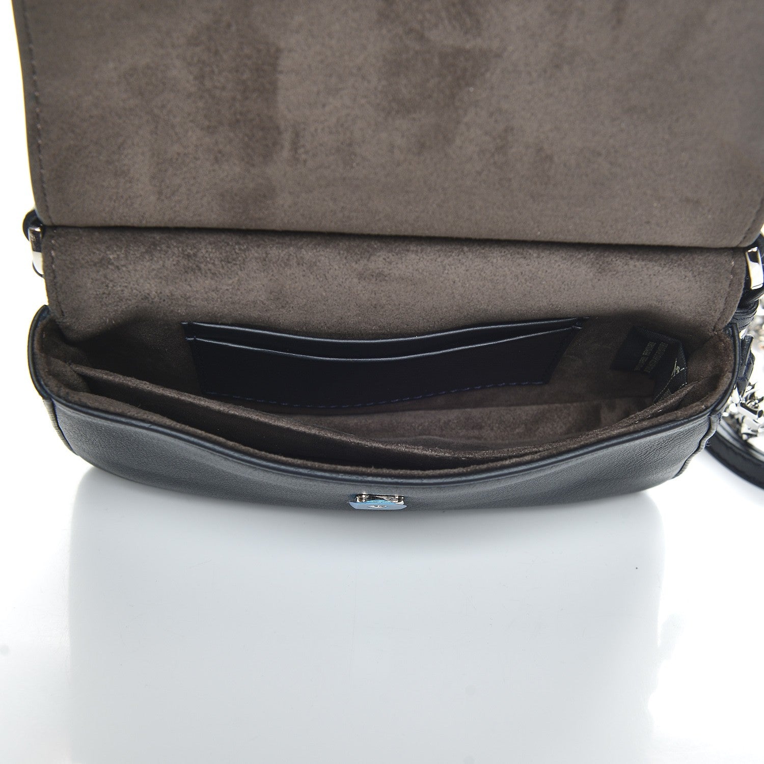 Fendi Vitello Dolce Hypnotic Micro Double Baguette Multicolor Blue Notte 6 of 10