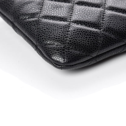 Chanel Caviar Quilted Medium Cosmetic Case Black 5 of 10