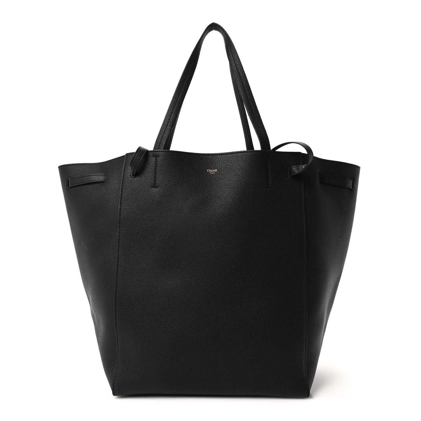 Soft Grained Calfskin Small Belt Cabas Phantom Black