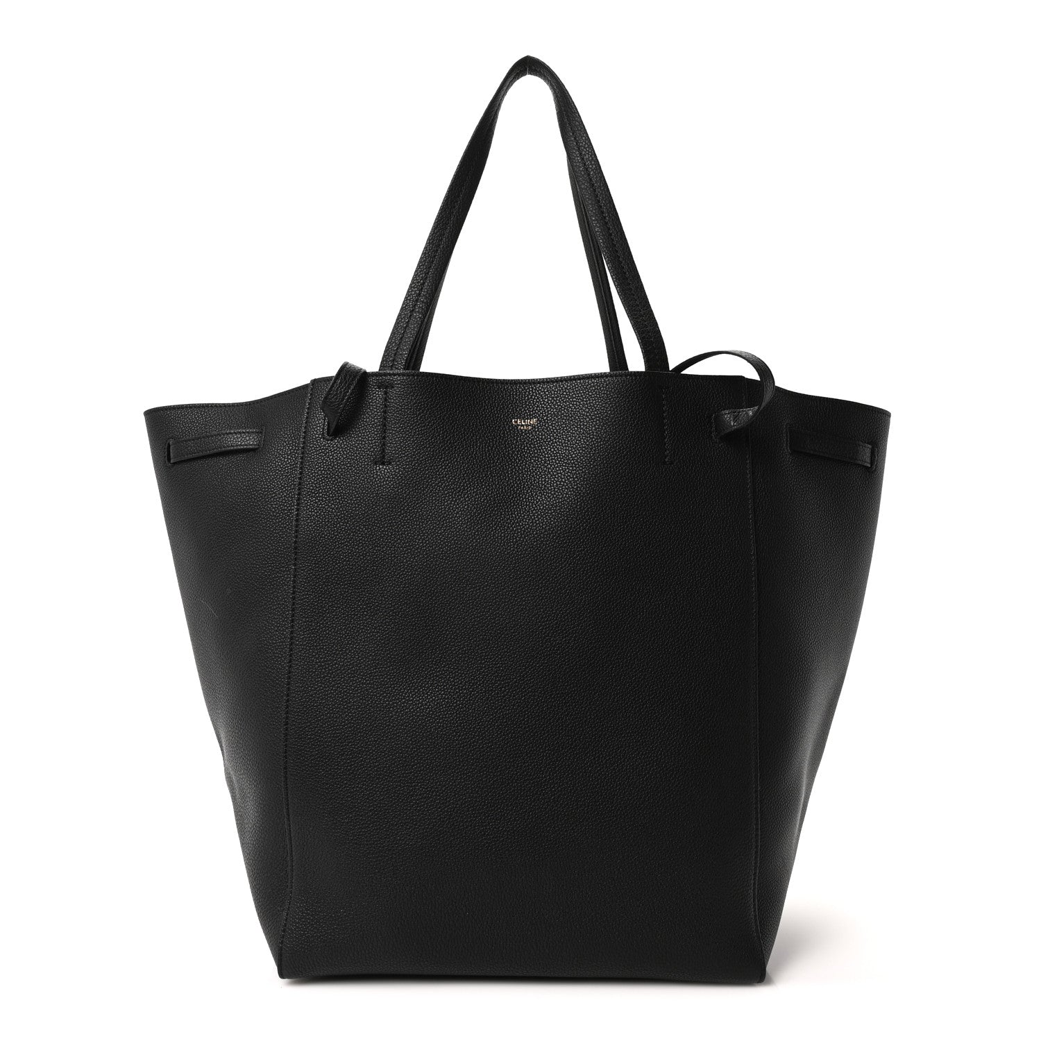 Celine Soft Grained Calfskin Small Belt Cabas Phantom Black 1 of 10