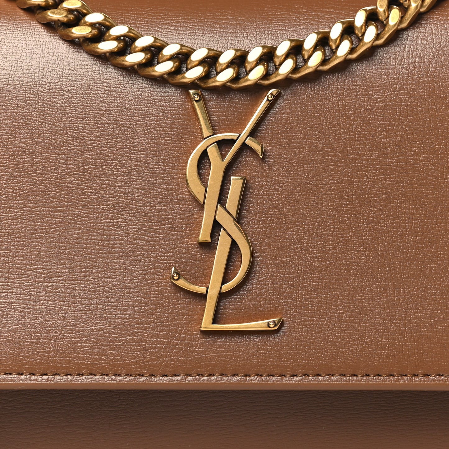 Smooth Calfskin Medium Monogram Sunset Satchel Fox