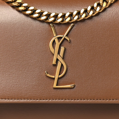 Saint Laurent Smooth Calfskin Medium Monogram Sunset Satchel Fox 8 of 10