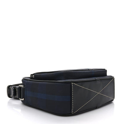 Burberry Canvas Check Paddy Messenger Navy Blue 4 of 9