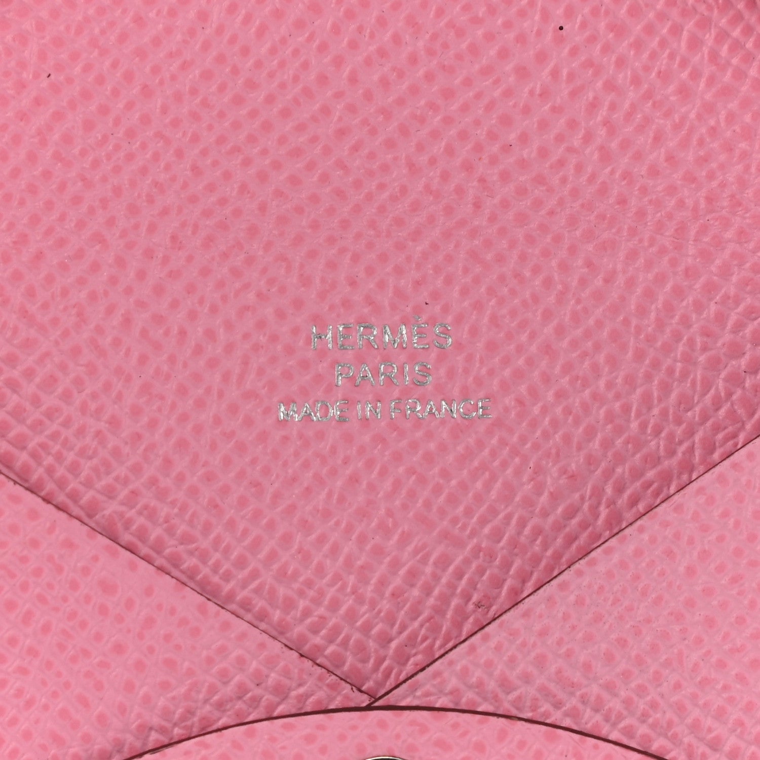 Hermes Epsom Calvi Card Case Rose Azalee 6 of 8