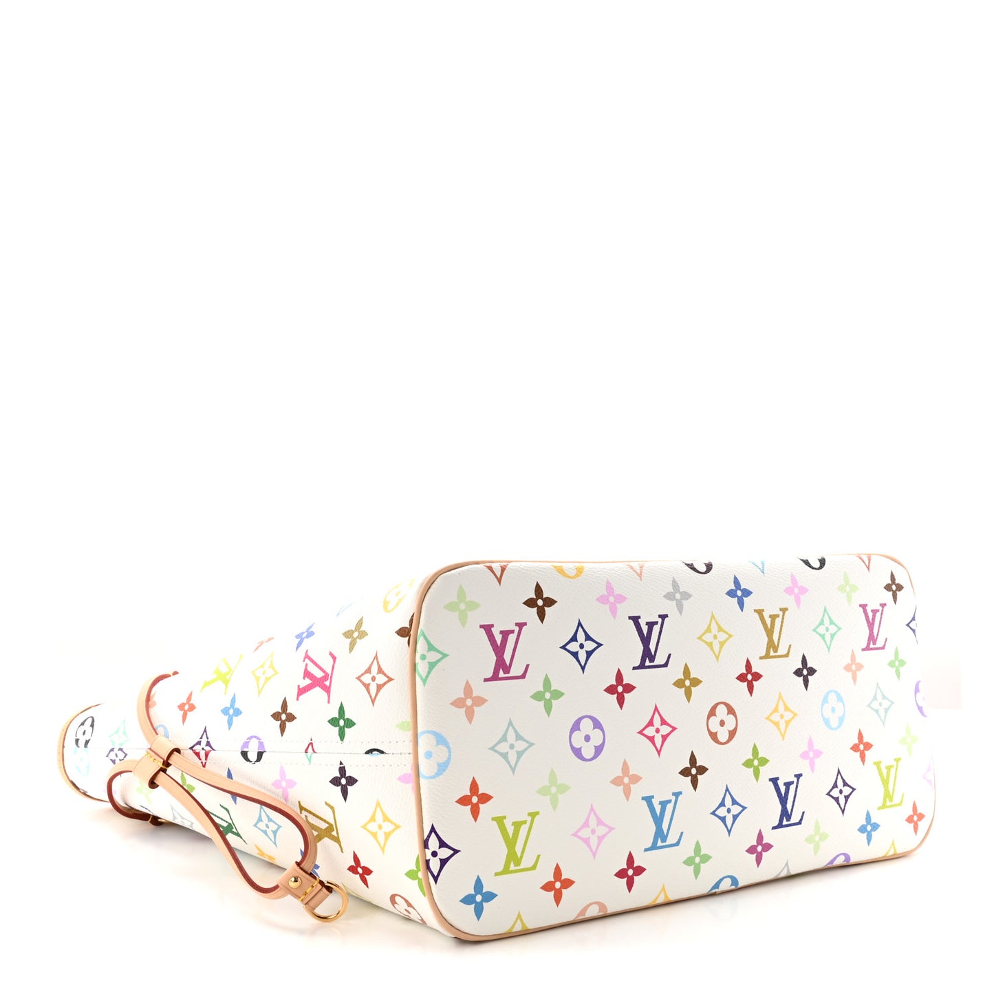 LV X TM Monogram Multicolor Neverfull MM White
