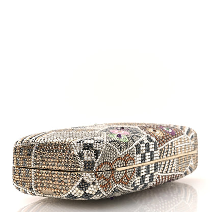 Judith Leiber Crystal Minaudiere Clutch Silver Multicolor 5 of 14