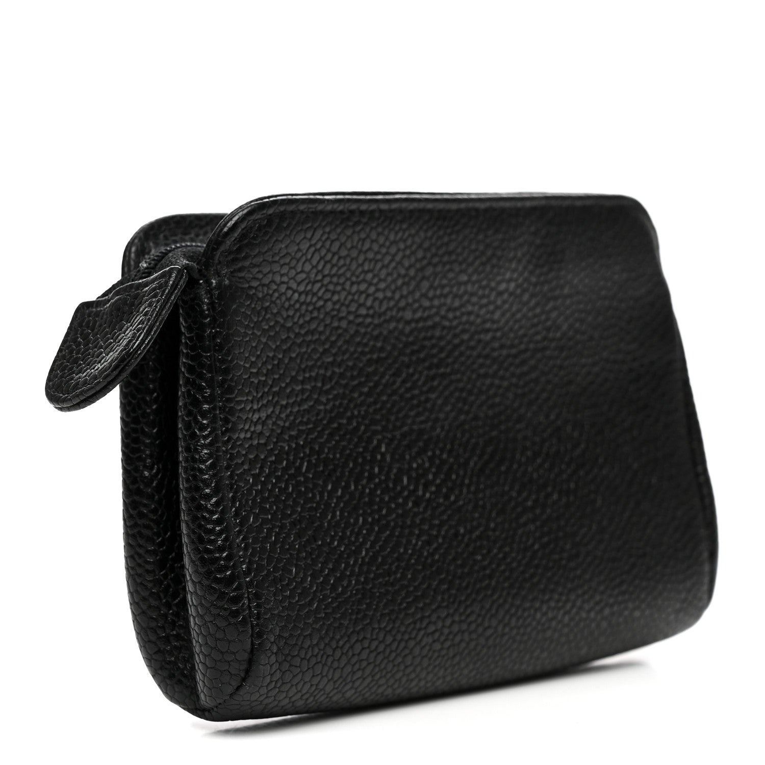 Chanel Caviar Timeless CC Cosmetic Pouch Black 3 of 10