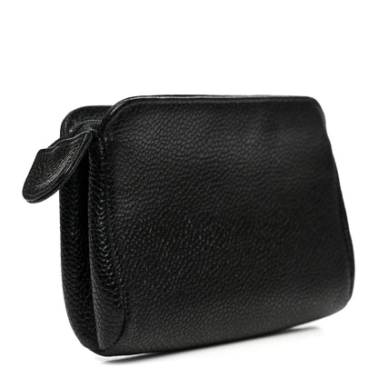 Chanel Caviar Timeless CC Cosmetic Pouch Black 3 of 10