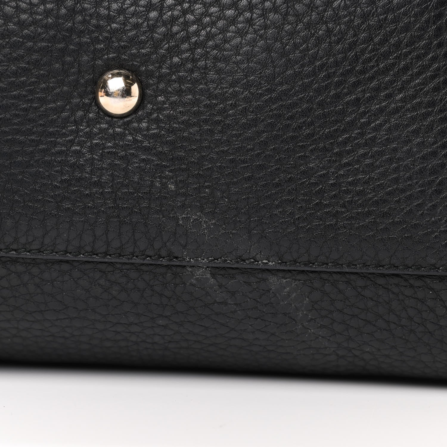 Gucci Pebbled Calfskin Small Soho Top Handle Bag Black 10 of 14