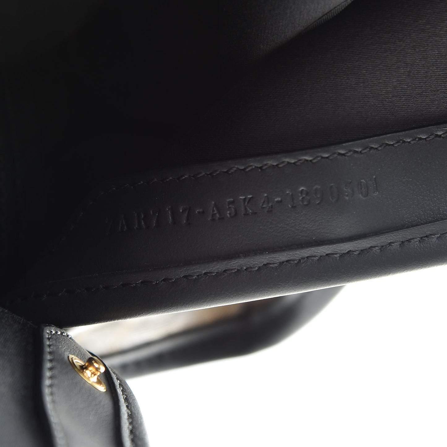 Glazed Fabric Vitello Century FF 1974 Stamp Patch Mini Peekaboo Defender Cover Mogano Panna Black