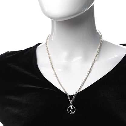 Gucci Sterling Silver Mirrored GG Necklace 2 of 4