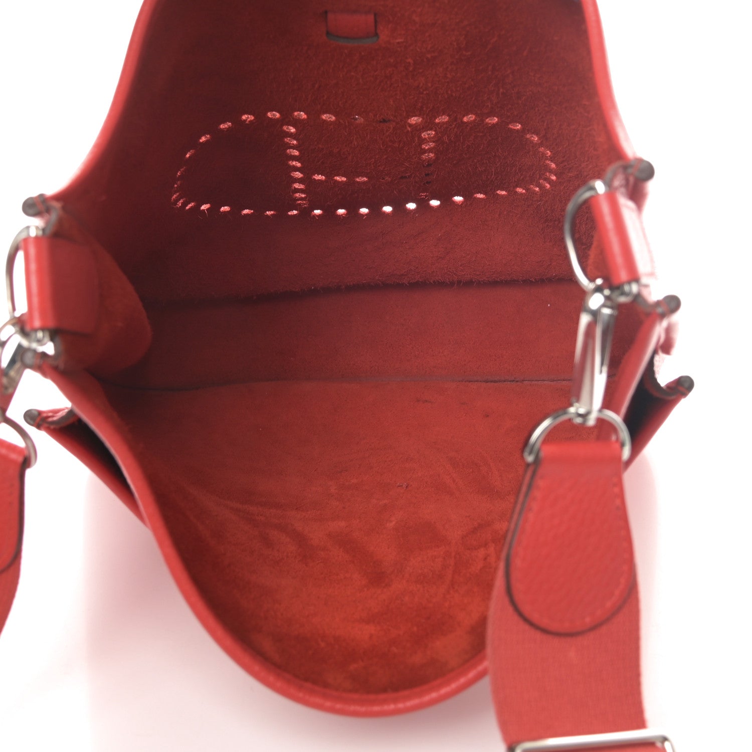 Hermes Taurillon Clemence Evelyne III GM Rouge Tomate 5 of 13