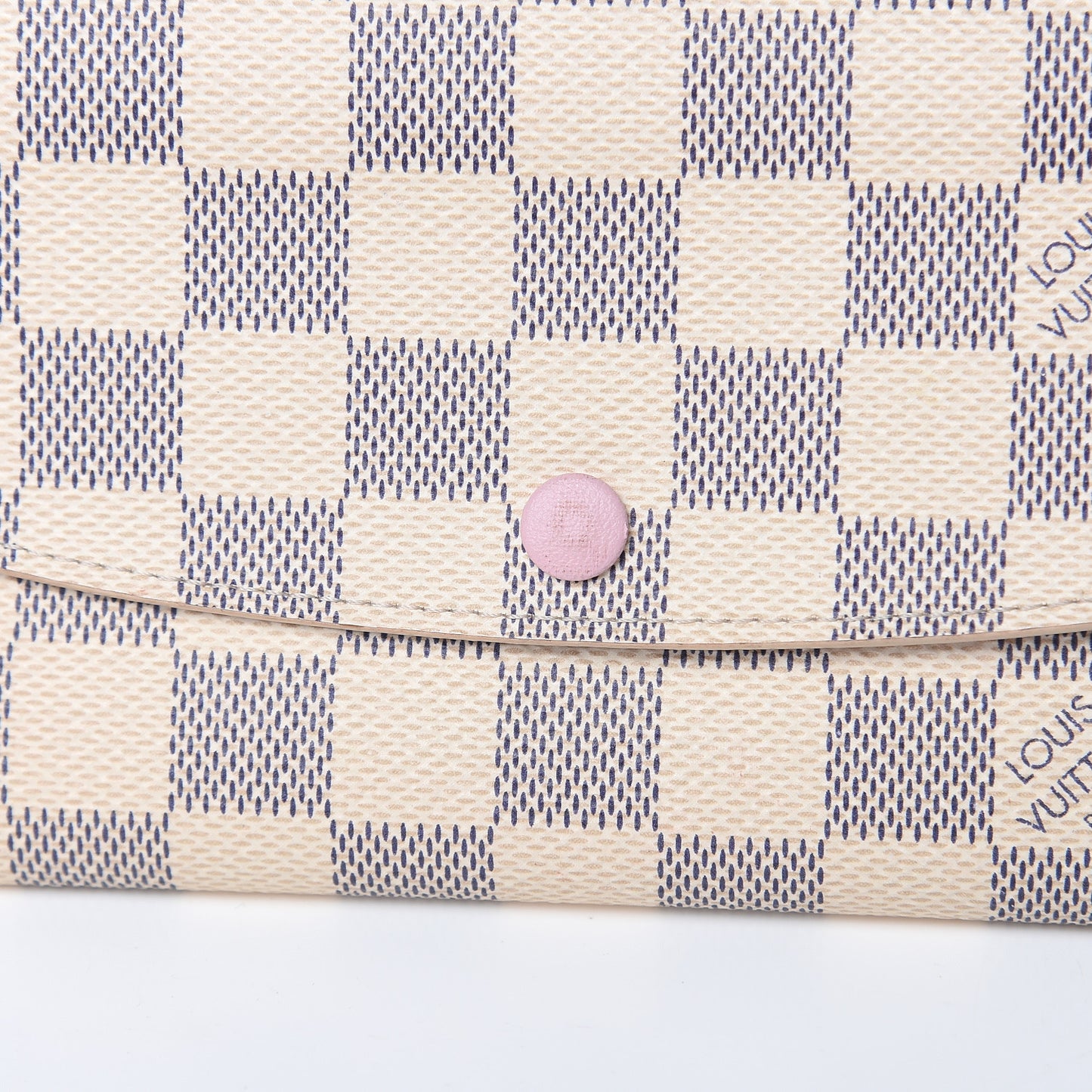 Damier Azur Emilie Wallet Rose Ballerine
