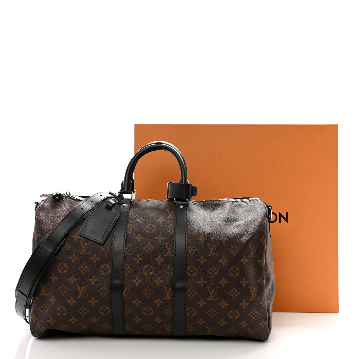 Louis Vuitton Monogram Macassar Keepall Bandouliere 45 12 of 12