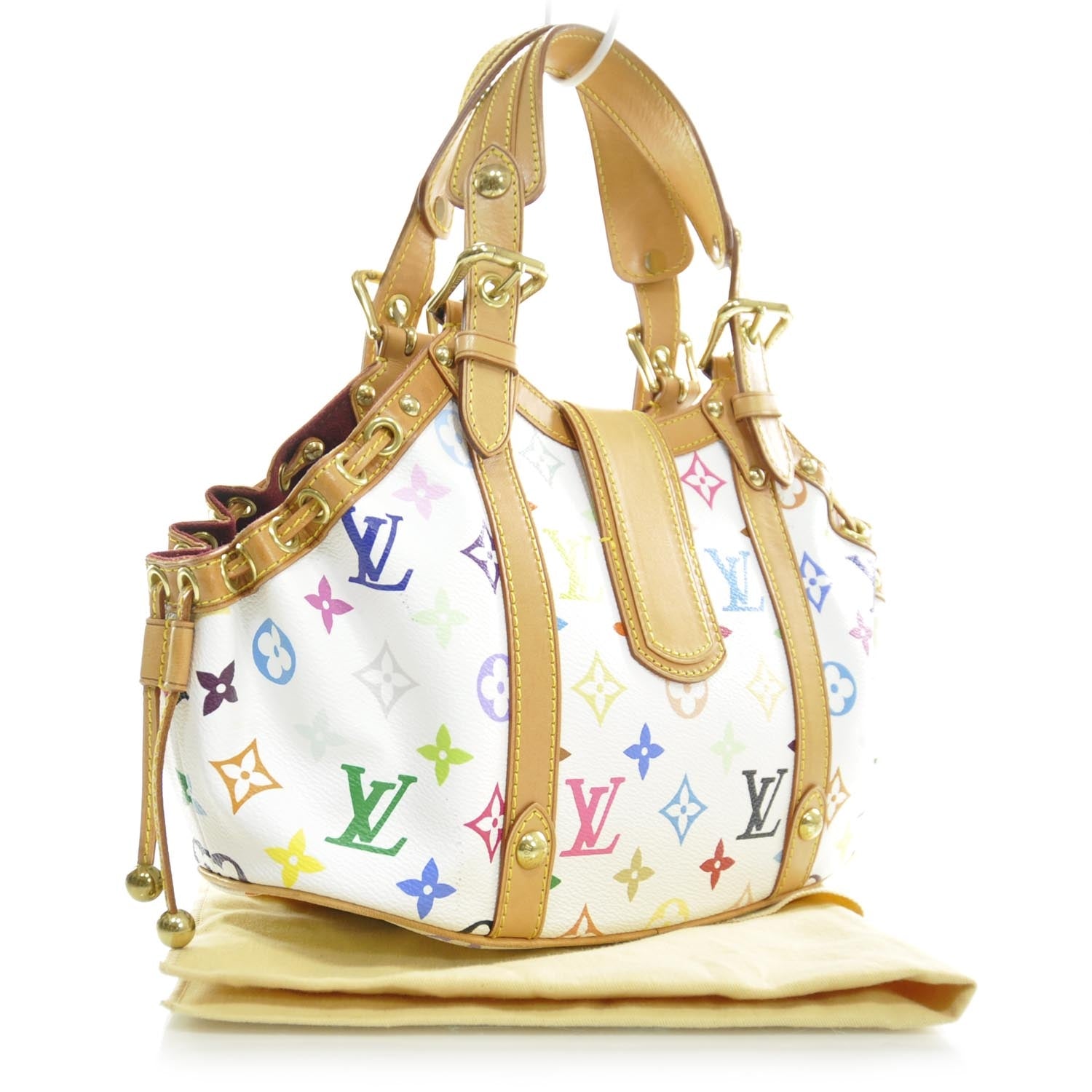 Louis Vuitton Monogram Multicolor Theda GM White 3 of 9