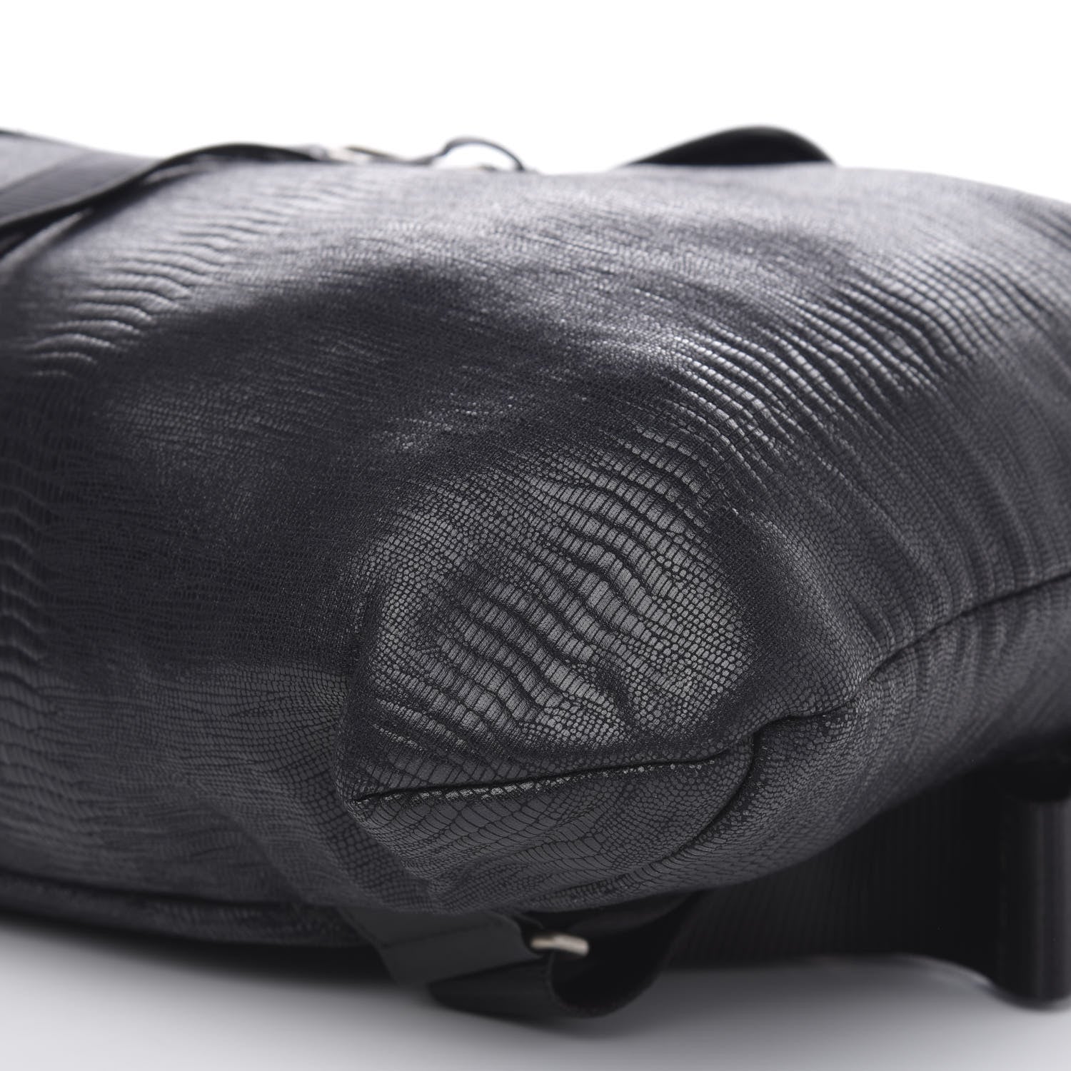 Chanel Lizard Printed Jersey Backpack Black 9 of 9