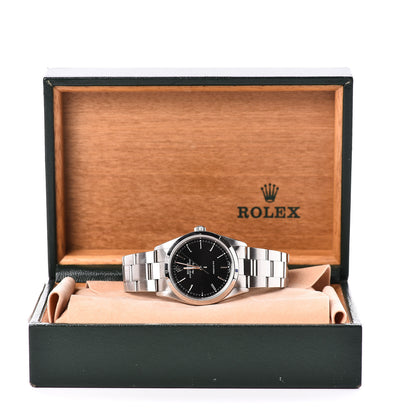 Rolex Stainless Steel 34mm Air-King Oyster Perpetual Precision Watch Black 14000 7 of 7