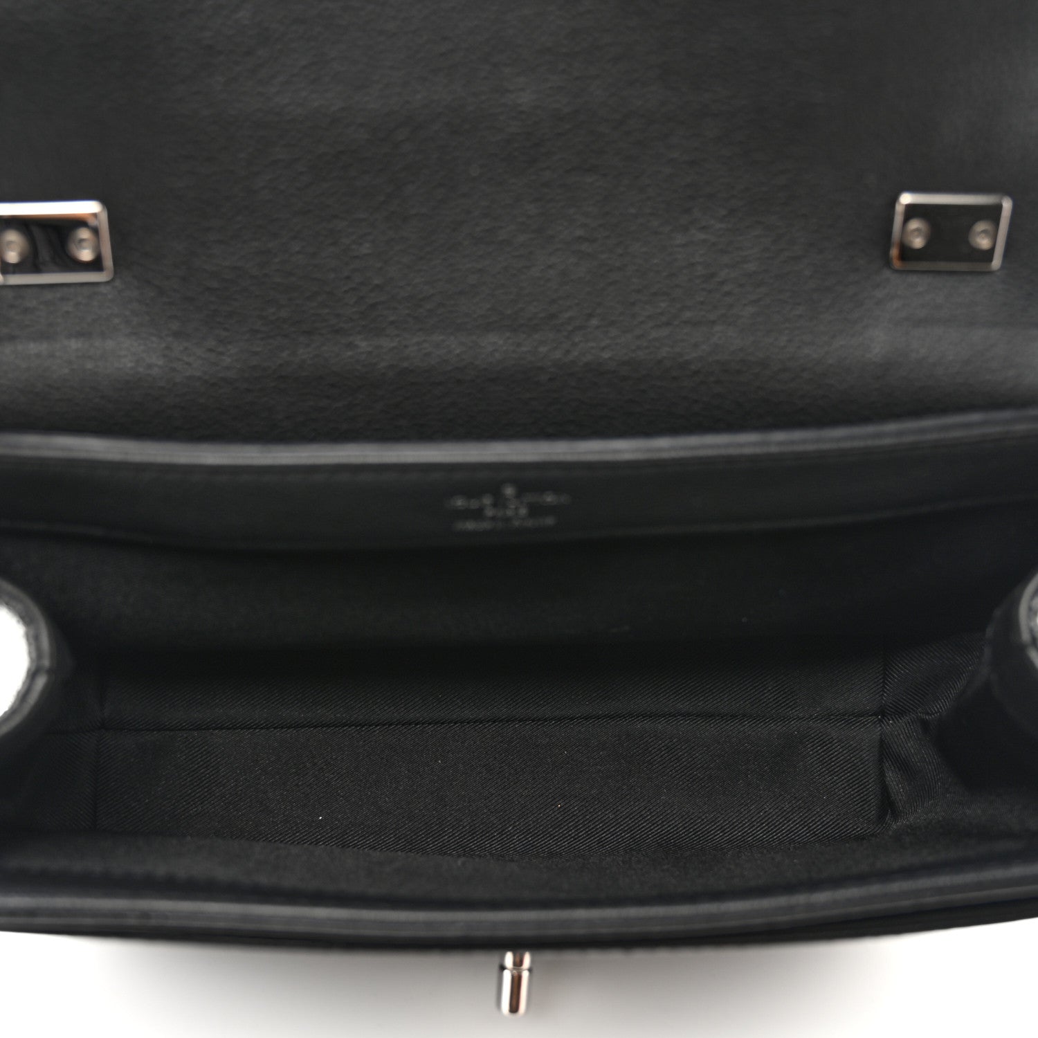 Louis Vuitton Calfskin Lockme II Chain Bag BB Black 5 of 9