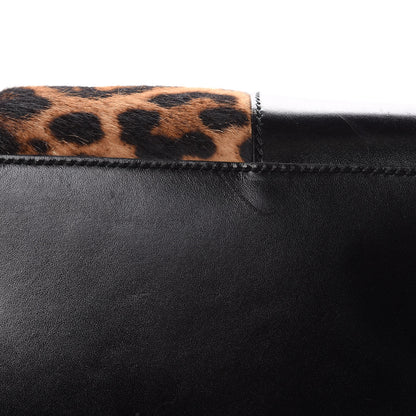 Gucci Pony Hair Jaguar Print Medium Lady Buckle Top Handle Bag Black 14 of 18