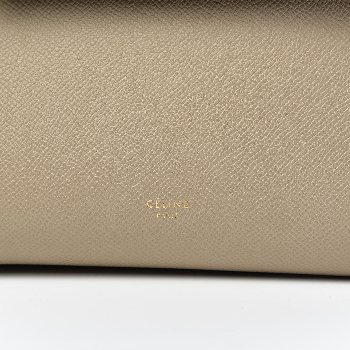 Grained Calfskin Micro Belt Bag Light Taupe