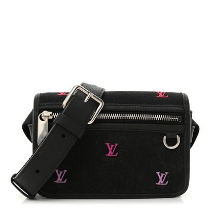Louis Vuitton Denim Blason Monogram Bosphore Wearable Wallet Gradient Orange 1 of 12