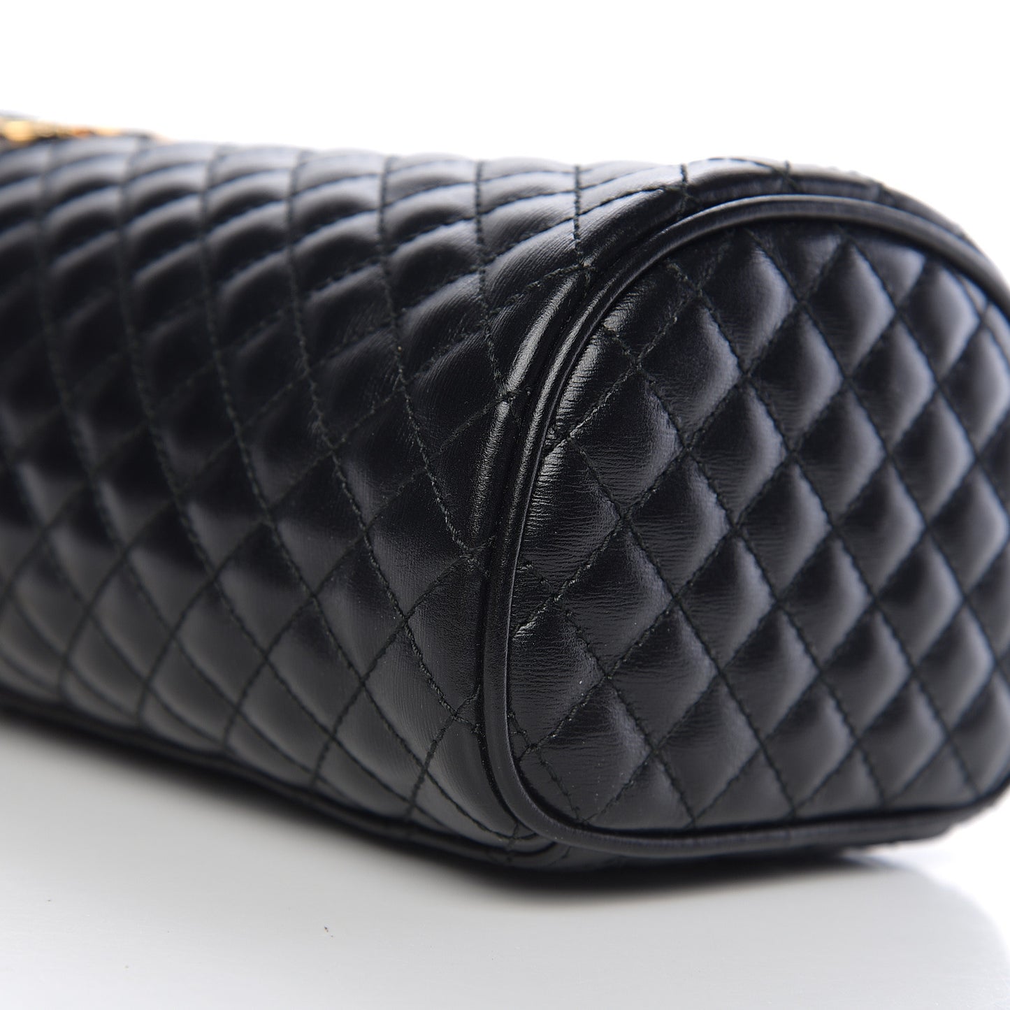 Calfskin Trapuntata Zumi Belt Bag Black