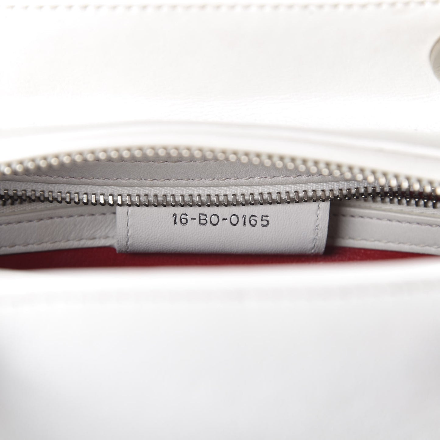 Smooth Calfskin Embroidered Medium Lady Dior White Multicolor