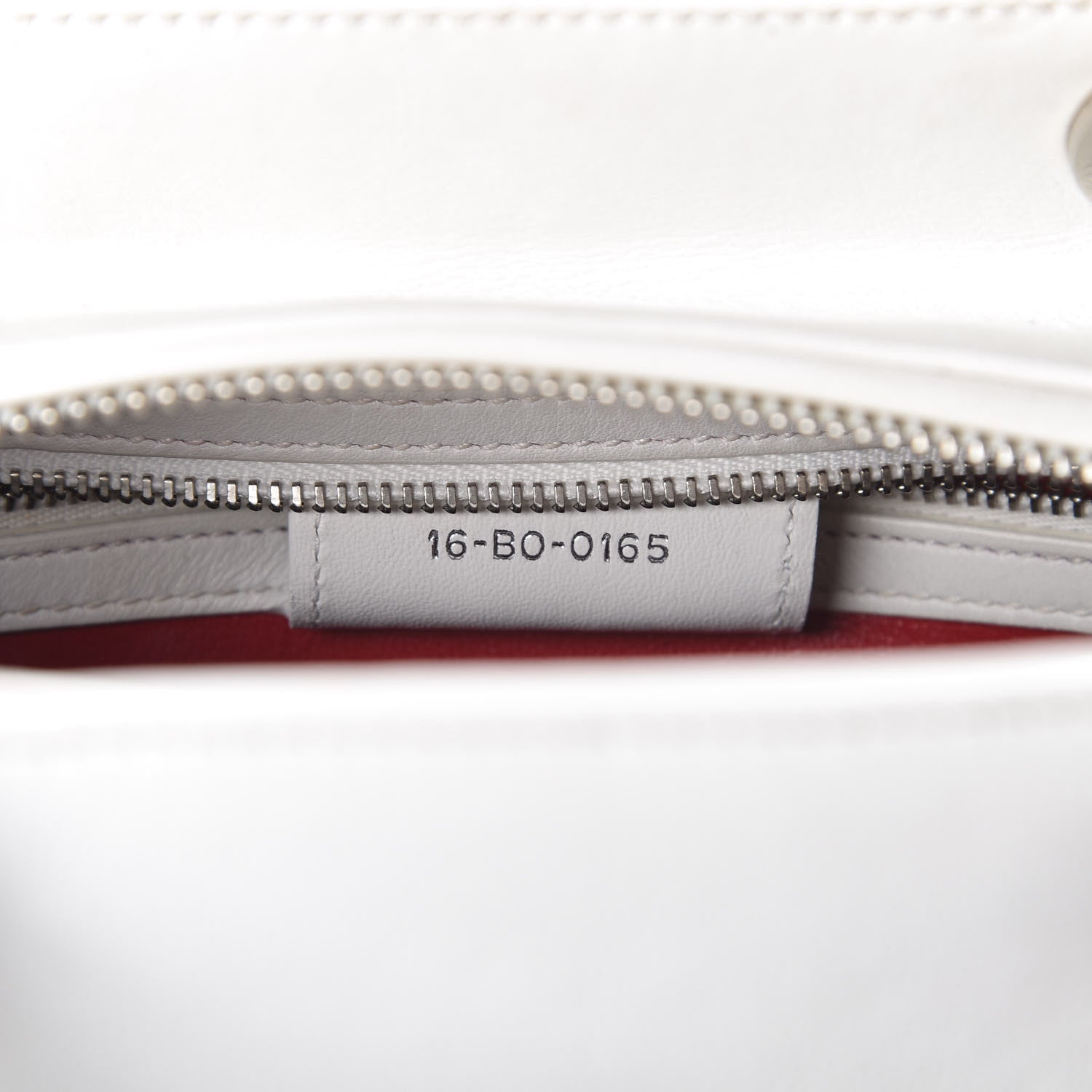 Christian Dior Smooth Calfskin Embroidered Medium Lady Dior White Multicolor 10 of 11