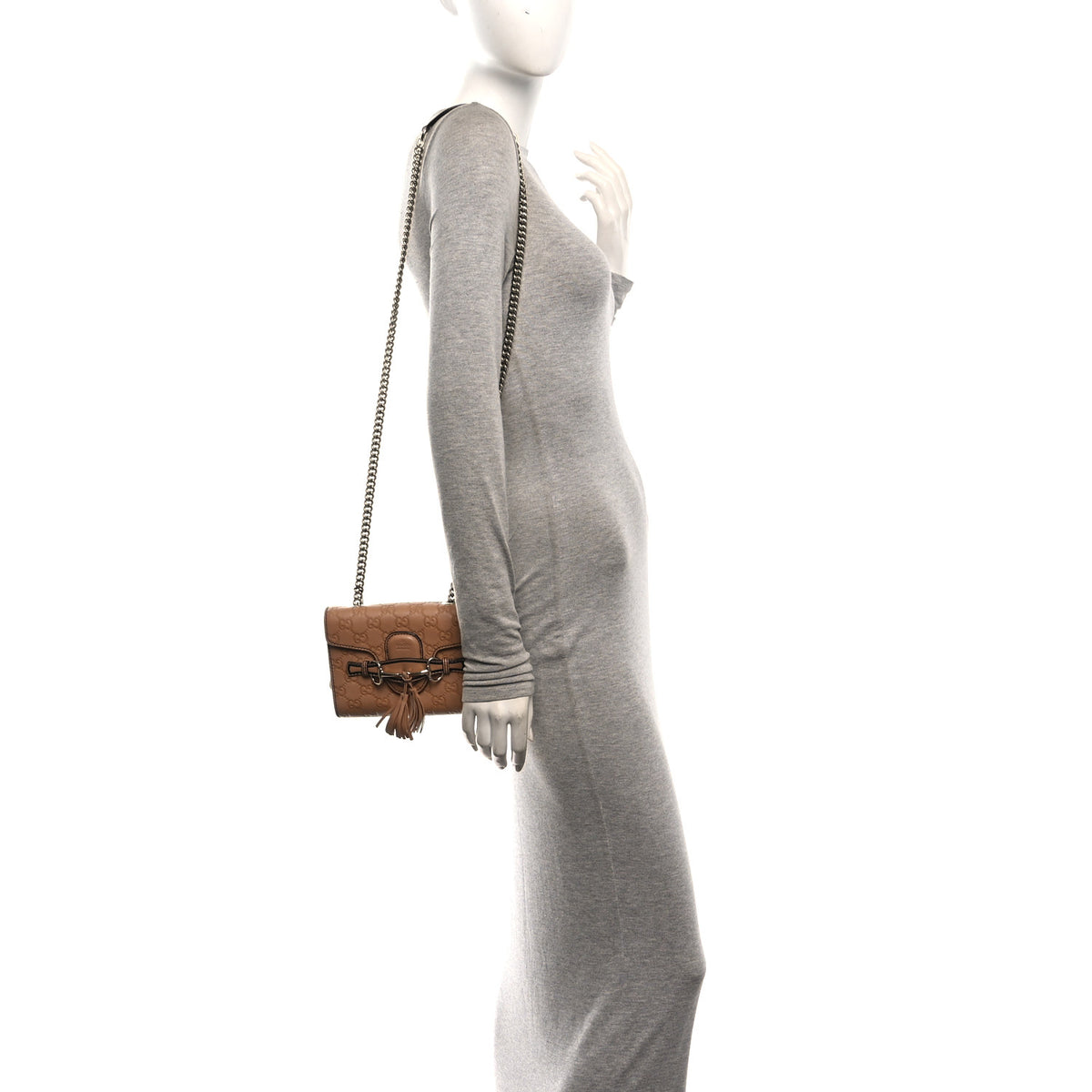 Guccissima Mini Emily Chain Shoulder Bag Camelia