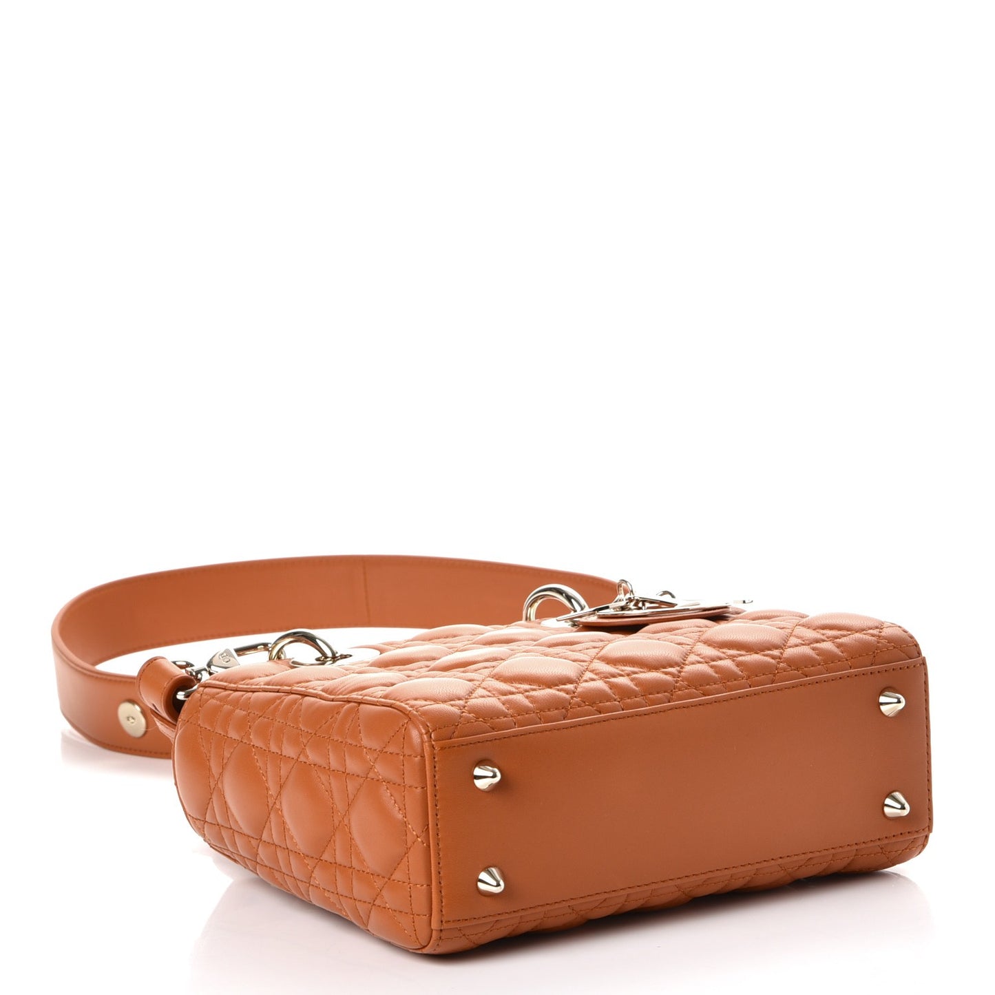 Lambskin Cannage Small My Lady Dior Tan
