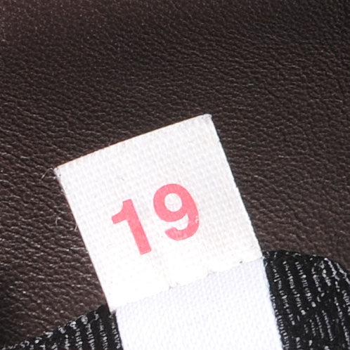 Nappa Chevron Satchel Dark Brown