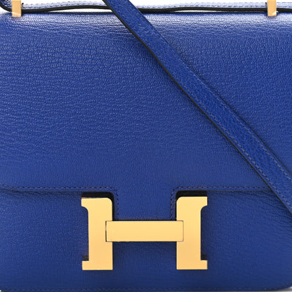 Hermes Chevre Mysore Constance 18 Bleu Electrique 8 of 11