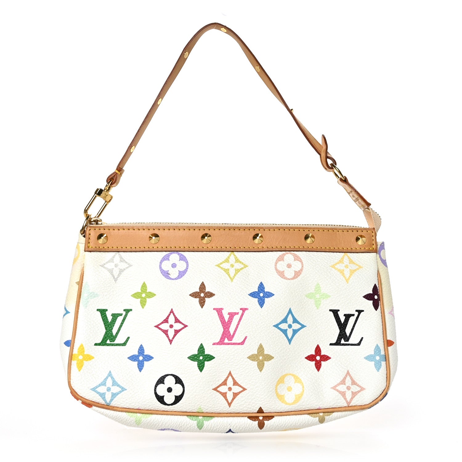 Louis Vuitton Monogram Multicolor Pochette Accessories White 1 of 6