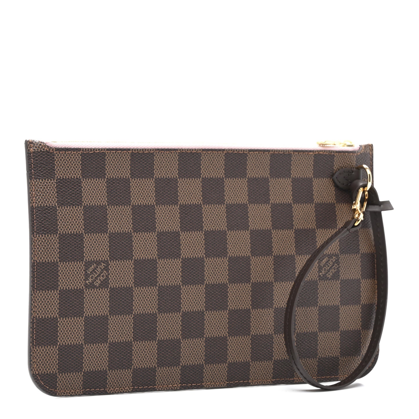 Damier Ebene Neverfull MM GM Pochette Rose Ballerine
