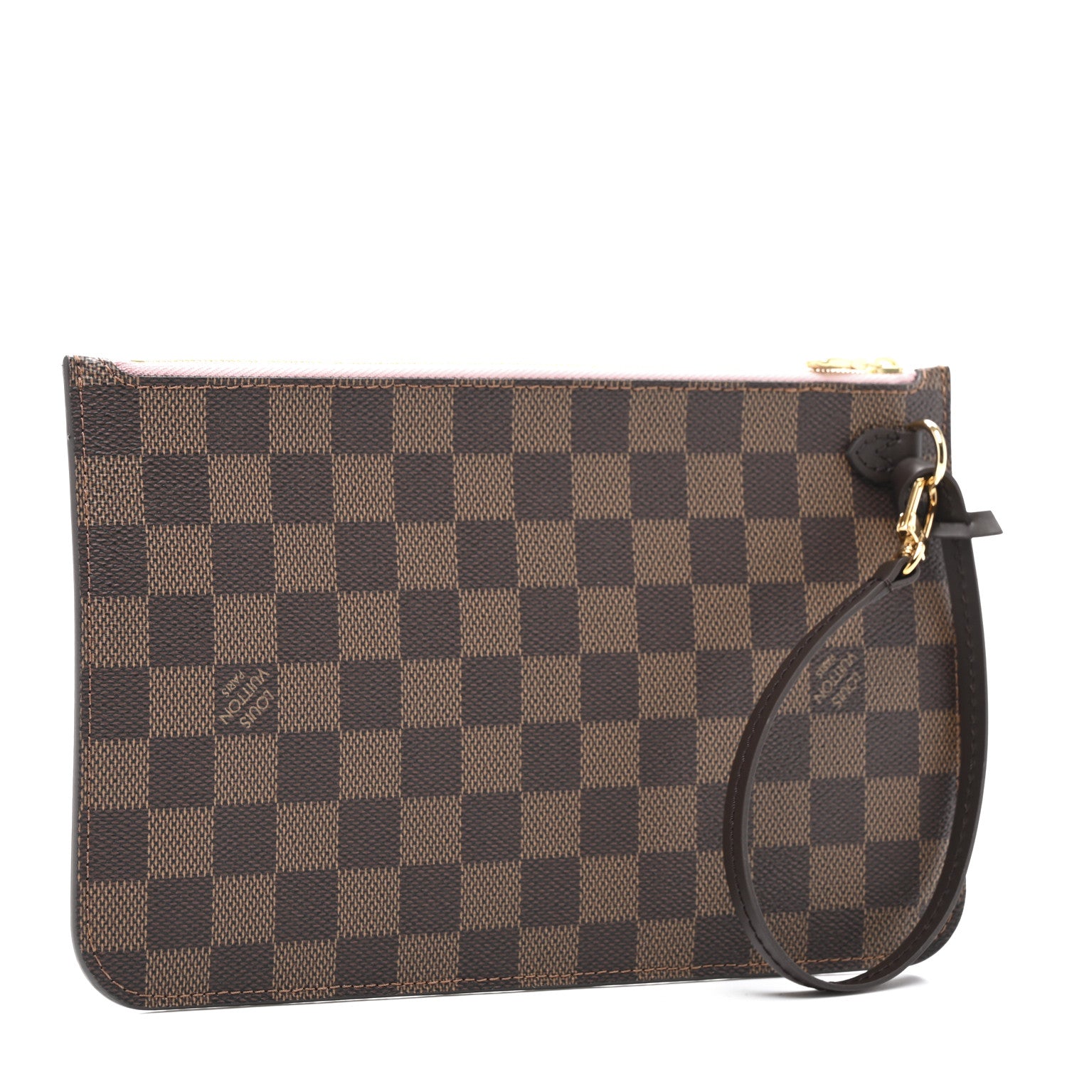 Louis Vuitton Damier Ebene Neverfull MM GM Pochette Rose Ballerine 3 of 8