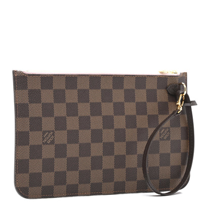 Louis Vuitton Damier Ebene Neverfull MM GM Pochette Rose Ballerine 3 of 8