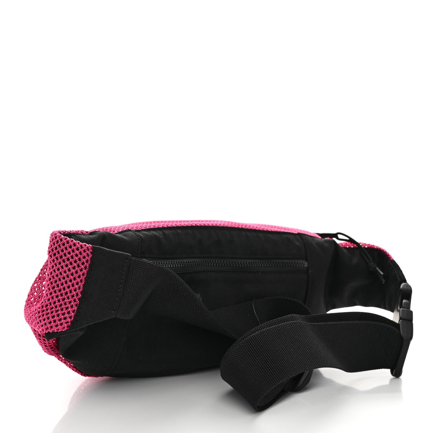 Saint Laurent Nylon Mesh SLP Belt Bag Fuchsia 3 of 9