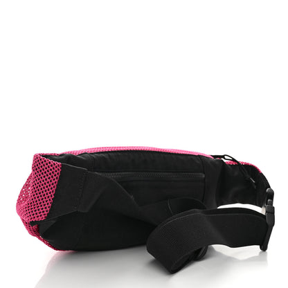 Saint Laurent Nylon Mesh SLP Belt Bag Fuchsia 3 of 9