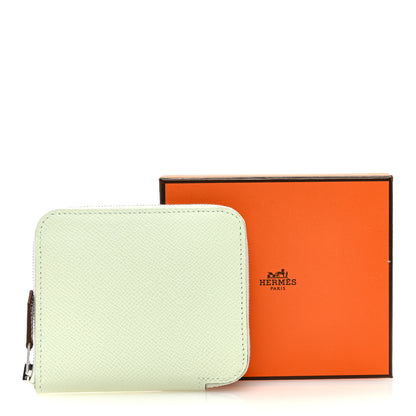 Hermes Epsom Silk'In Compact Wallet Vert Fizz 8 of 8