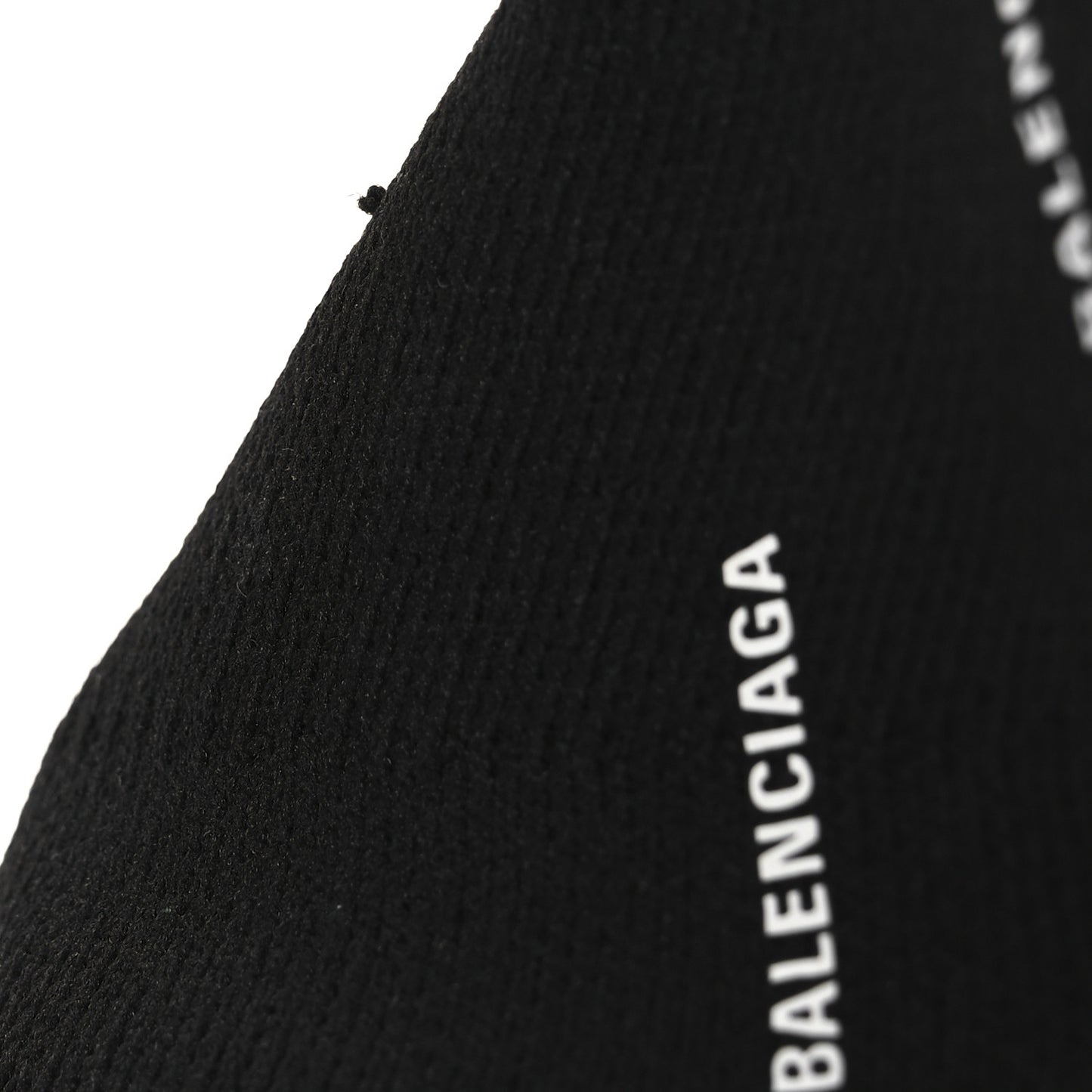 Neoprene Knit Allover Logo Bi-Color Sole Womens Speed Sneakers 35 Black White