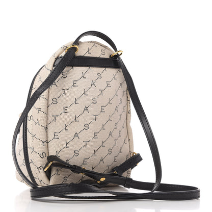 Stella McCartney Canvas Mini Stella Logo Backpack Neutral 3 of 10