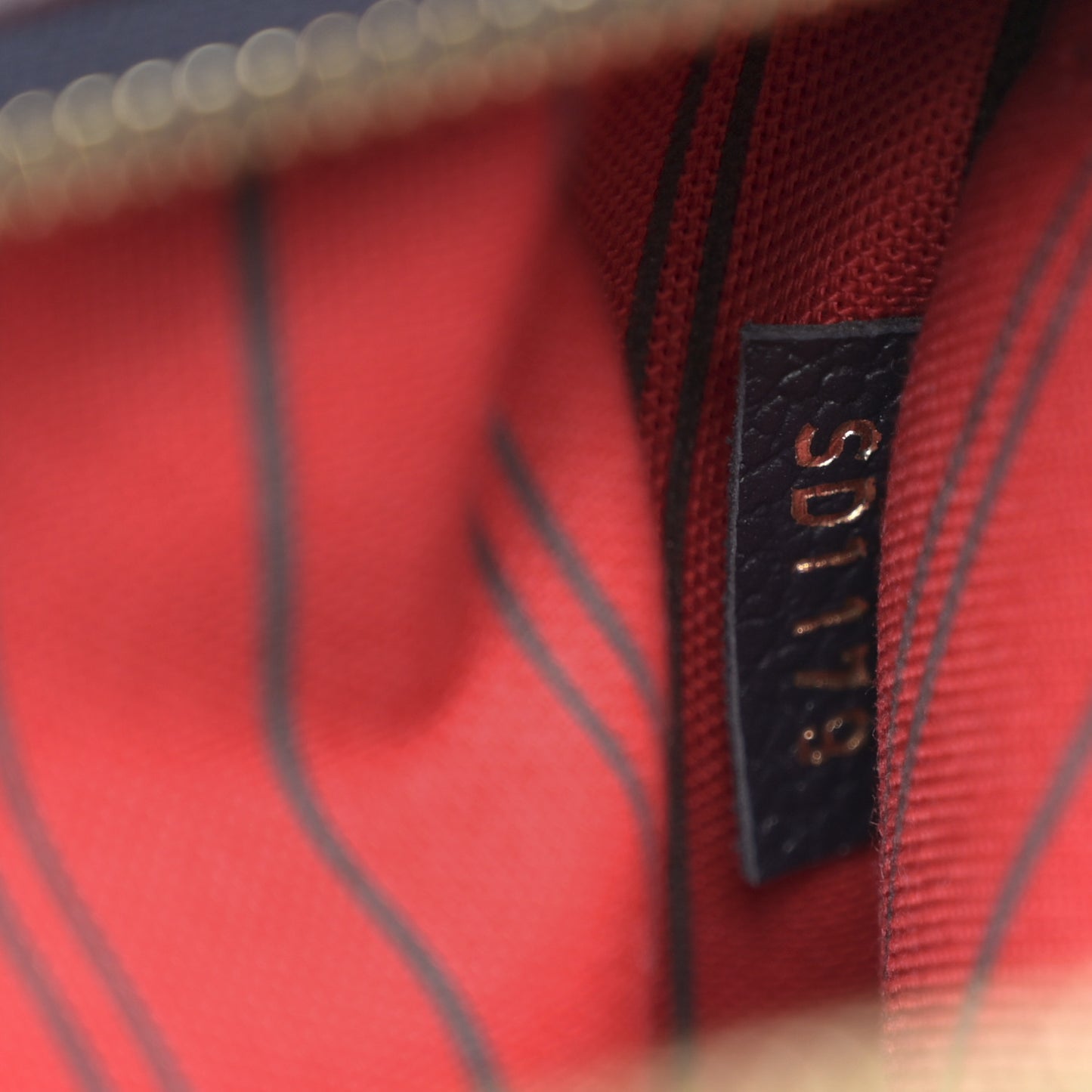 Empreinte Pochette Metis Marine Rouge