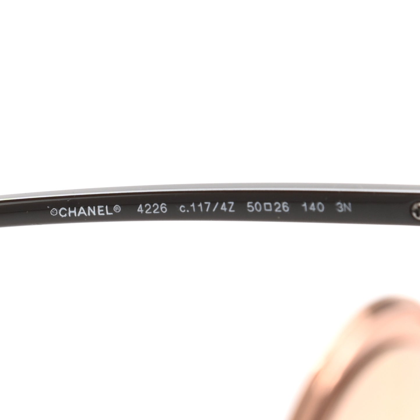 Metal Round Sunglasses 4226 Brown Rose Gold