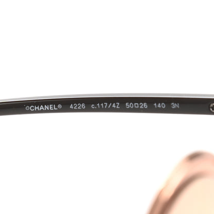 Chanel Metal Round Sunglasses 4226 Brown Rose Gold 5 of 8