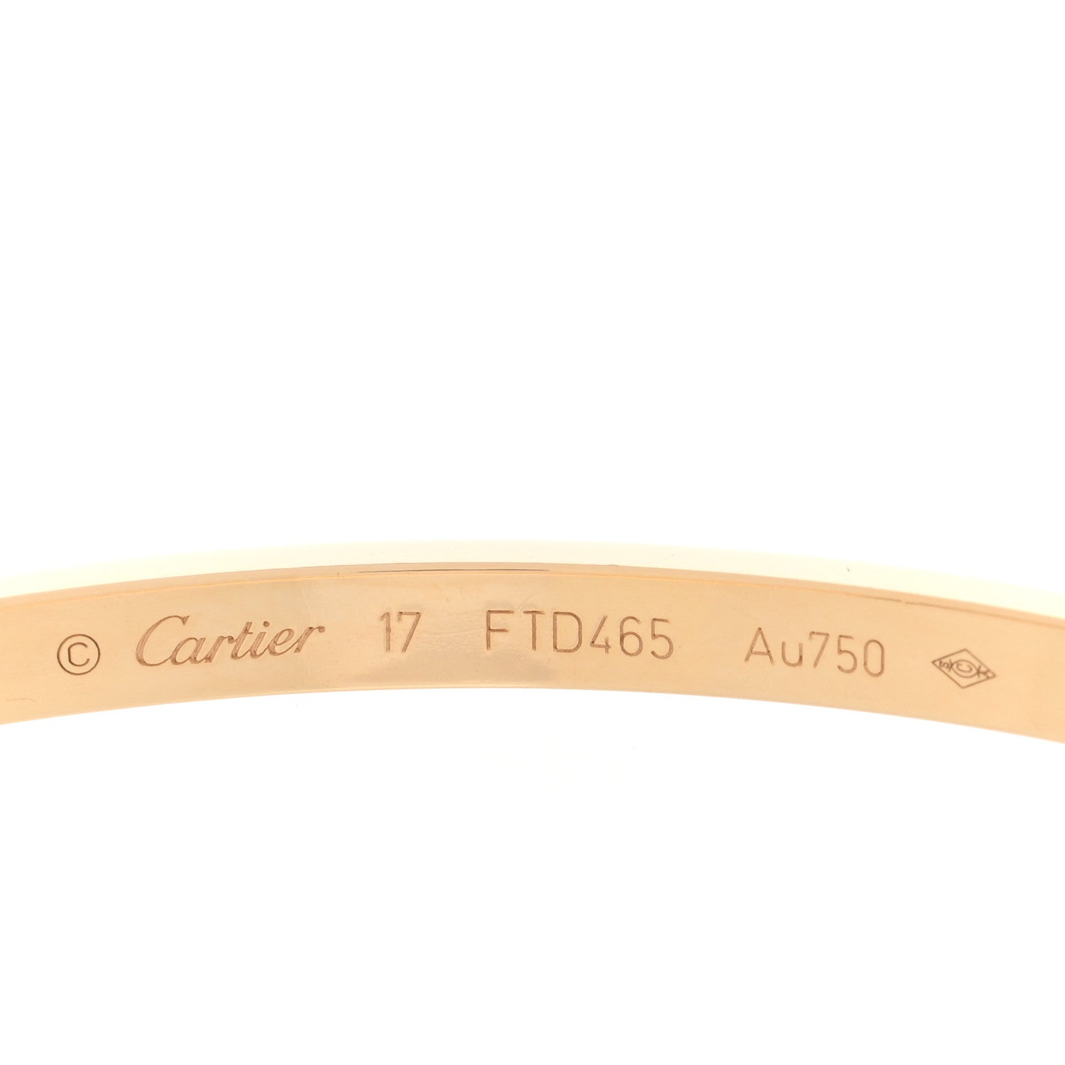 Cartier 18K Yellow Gold 10 Diamond Small LOVE Bracelet 17 3 of 3