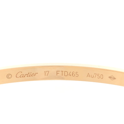 Cartier 18K Yellow Gold 10 Diamond Small LOVE Bracelet 17 3 of 3